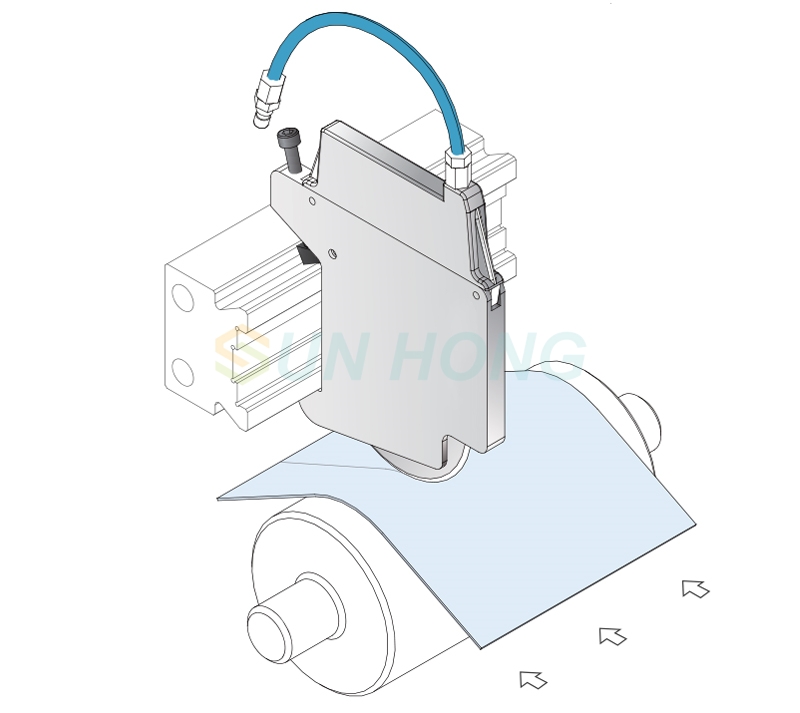 người giữ lưỡi rạch khí nén