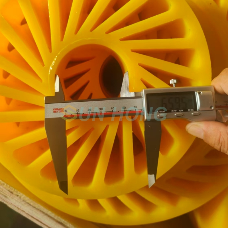 Không có bánh xe sun polyurethane bánh xe