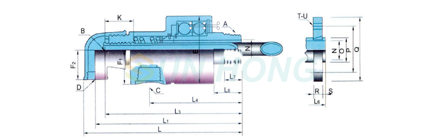 khớp quay d&ograve;ng chảy k&eacute;p